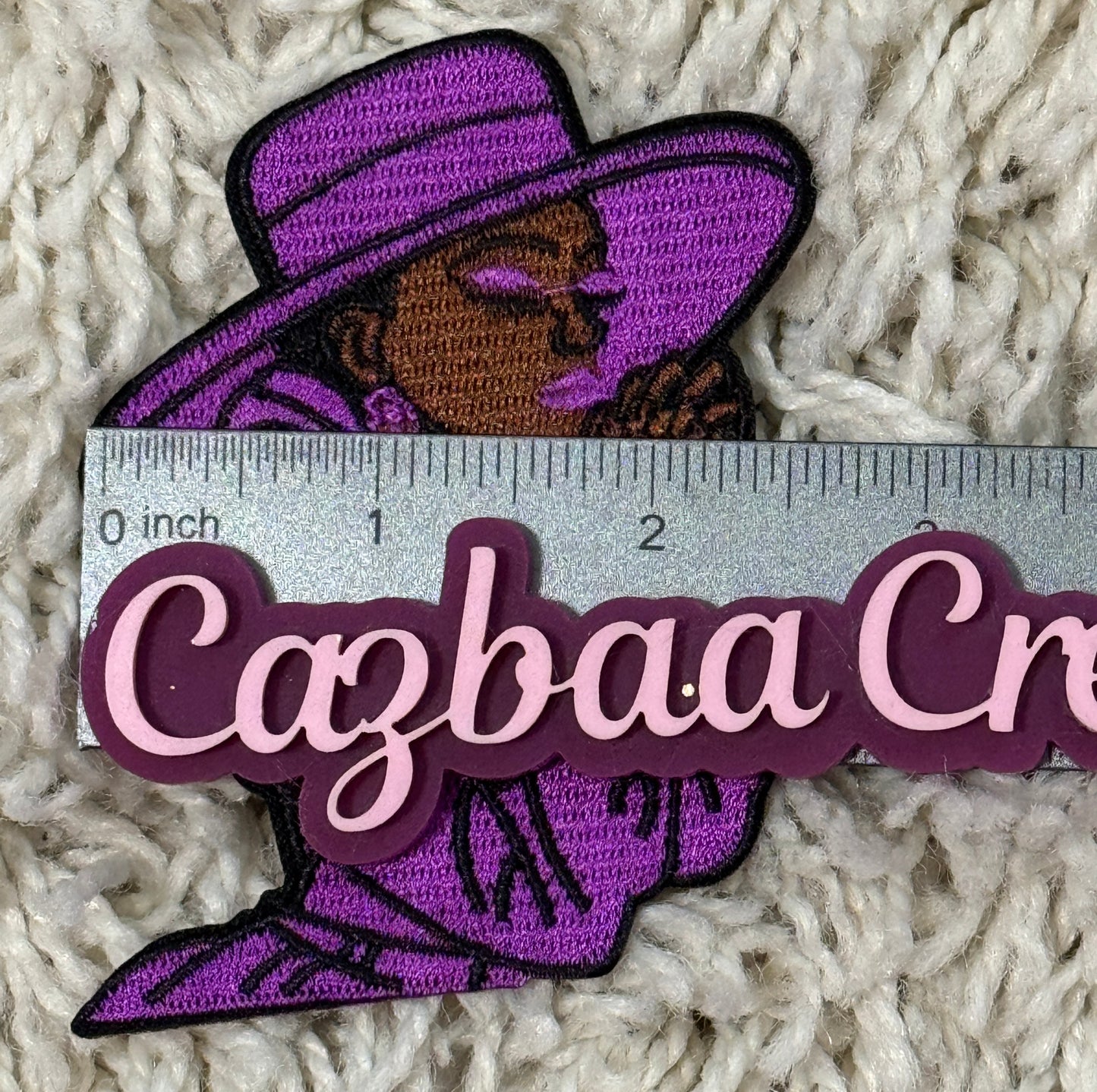 Praying Woman embroidery patch