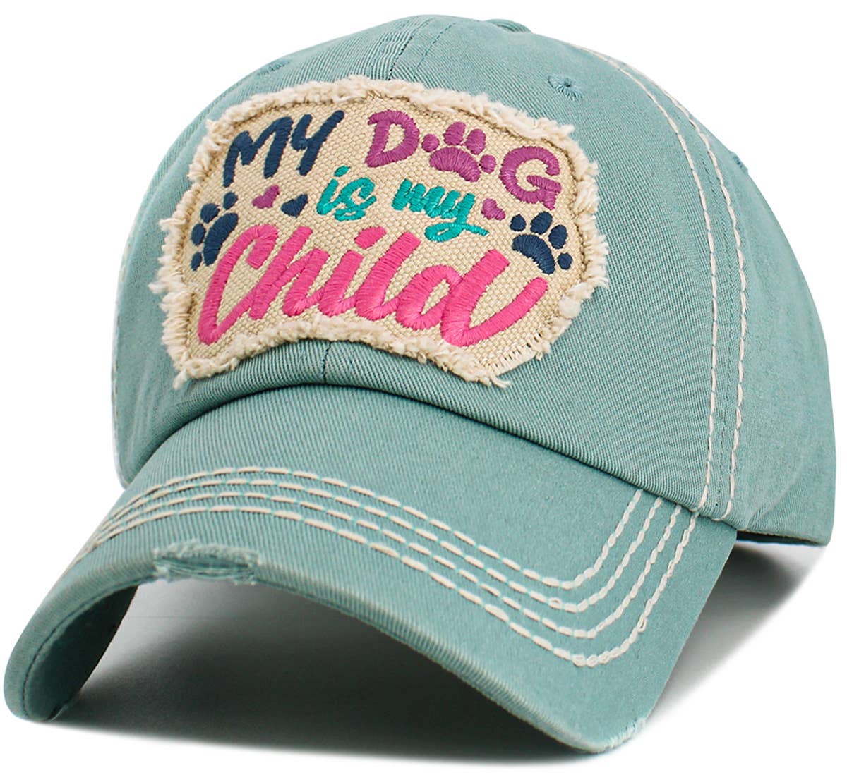My Dog Child Vintage Ballcap