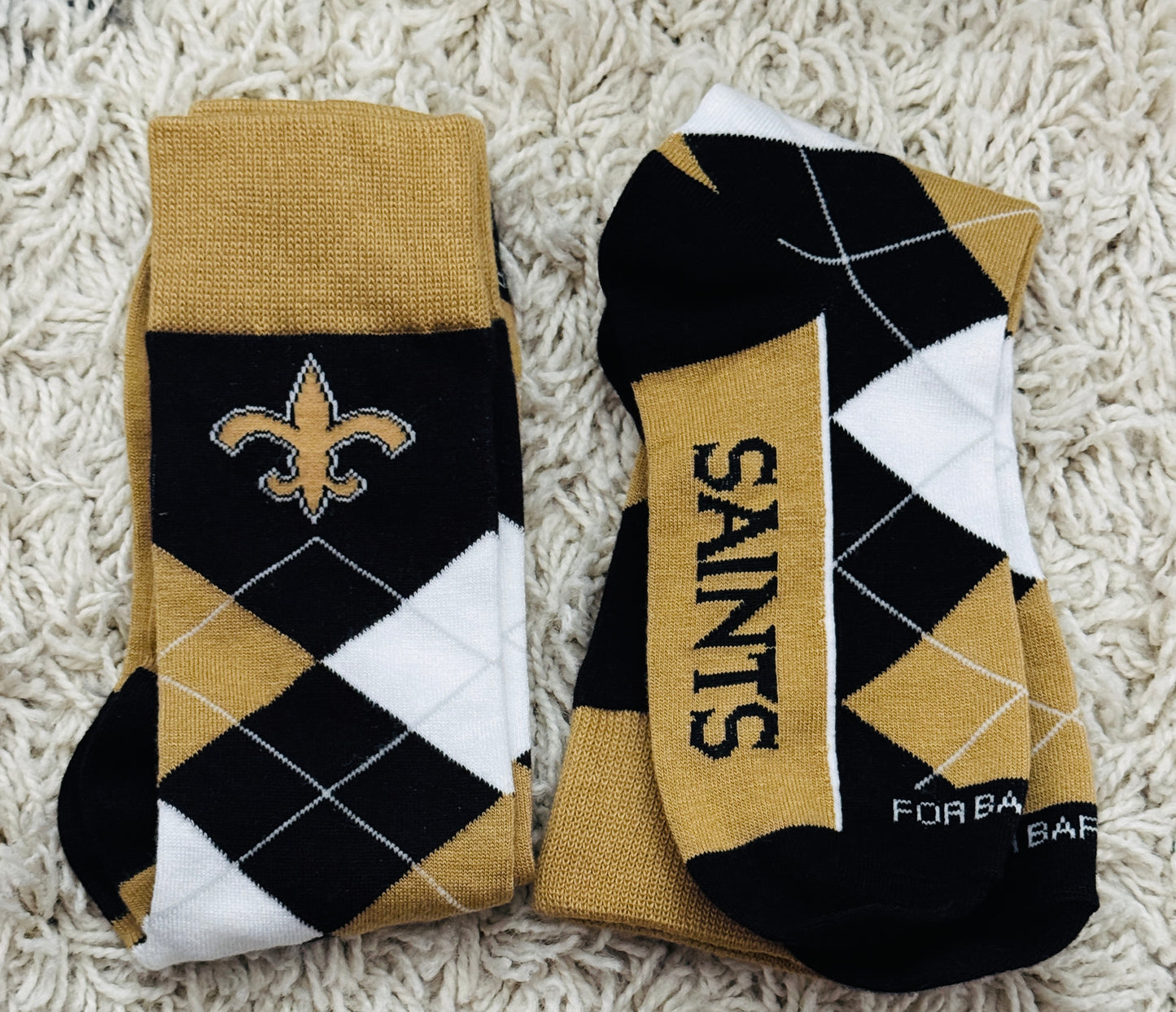 Football inspired socks - New Orleans