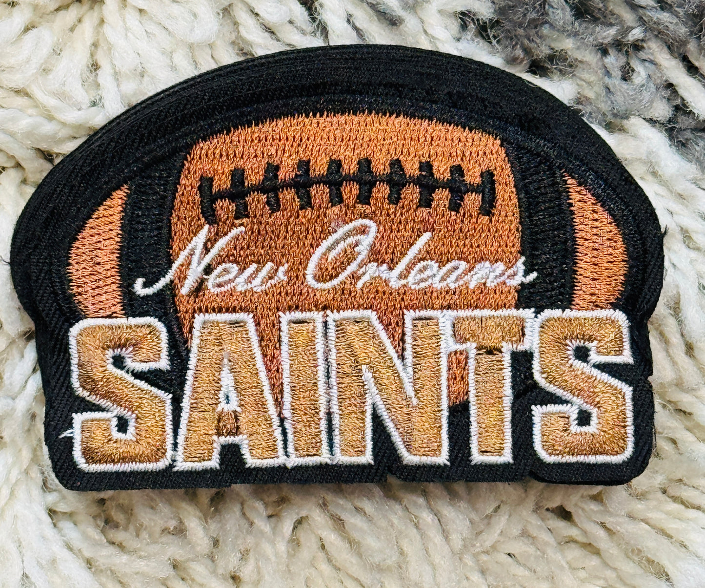 Football Fan Embroidered Patch | Sports Inspired Patch | Game Day Patch | Embroidered Fan Gear Accessory | Football Lover Gift