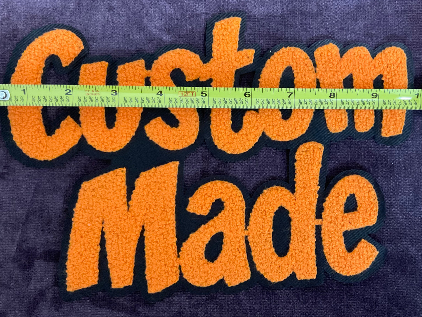 Custom Made Chenille Large Embroidery Patch,