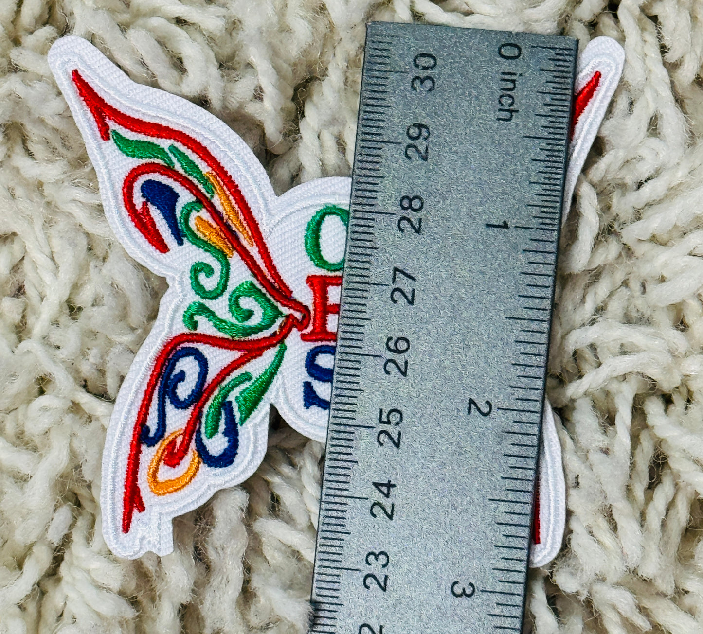 OES Butterfly embroidery patch, SISTAR, DOI