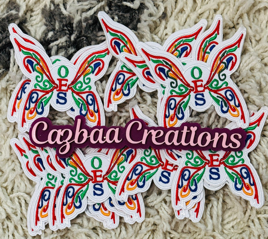 OES Butterfly embroidery patch, SISTAR, DOI