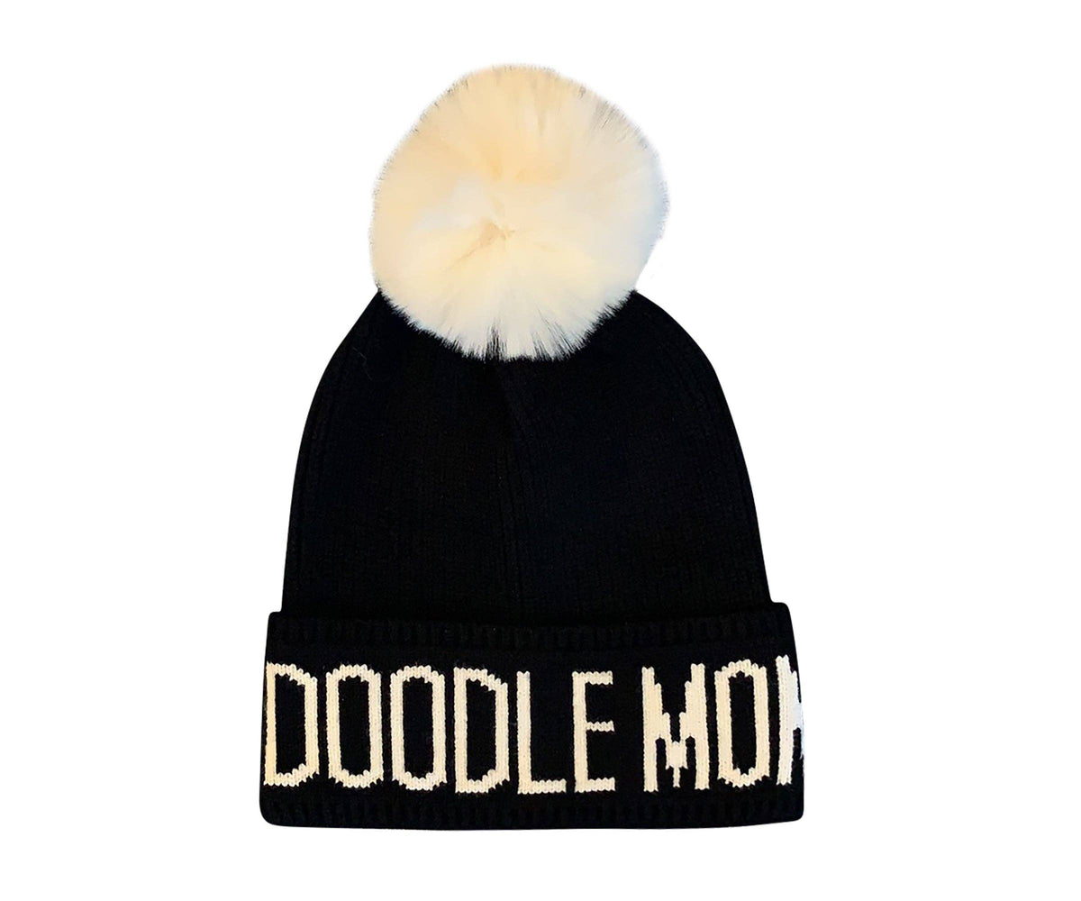 Doodle Mom PomPom Knit Beanie | Warm Winter Hat for Dog Lovers | HatPhile