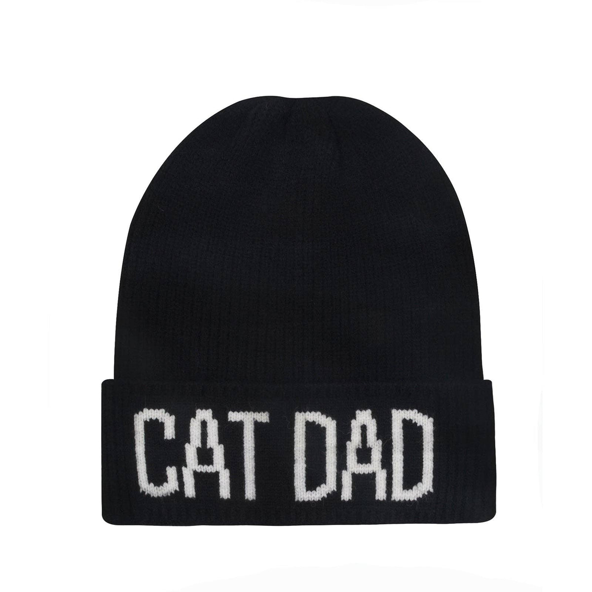 Cat Dad Knit Beanie | Warm Winter Hat for Cat Lovers | HatPhile