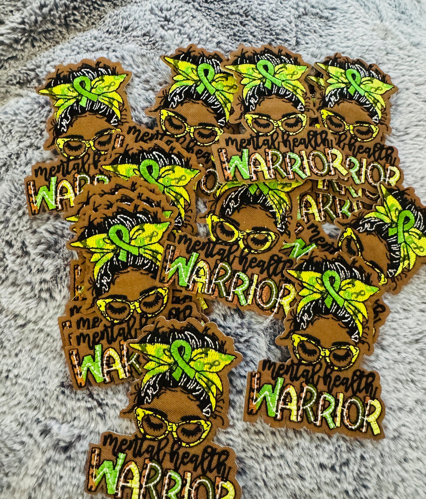 Mental Health Warrior embroidery Patch