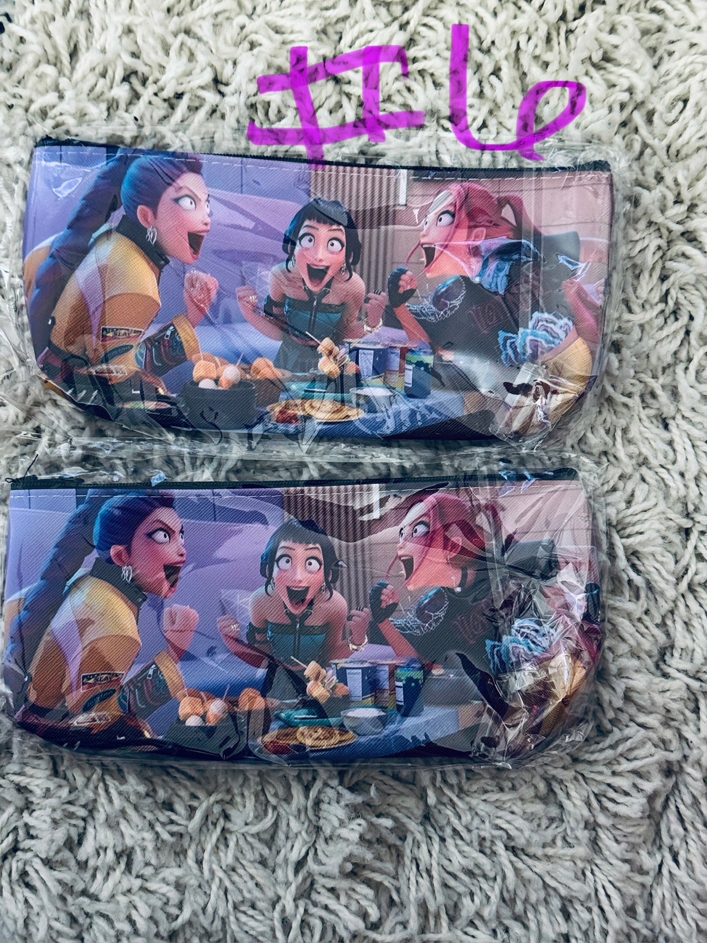 Demon Hunter Inspired Pencil or cosmetic bag, cosplay
