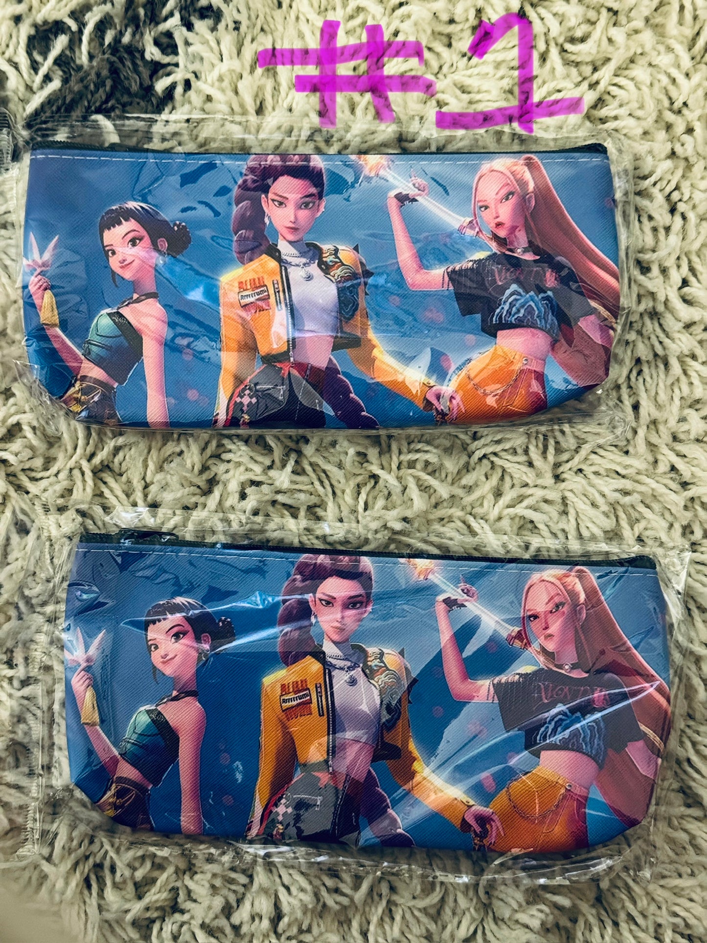 Demon Hunter Inspired Pencil or cosmetic bag, cosplay