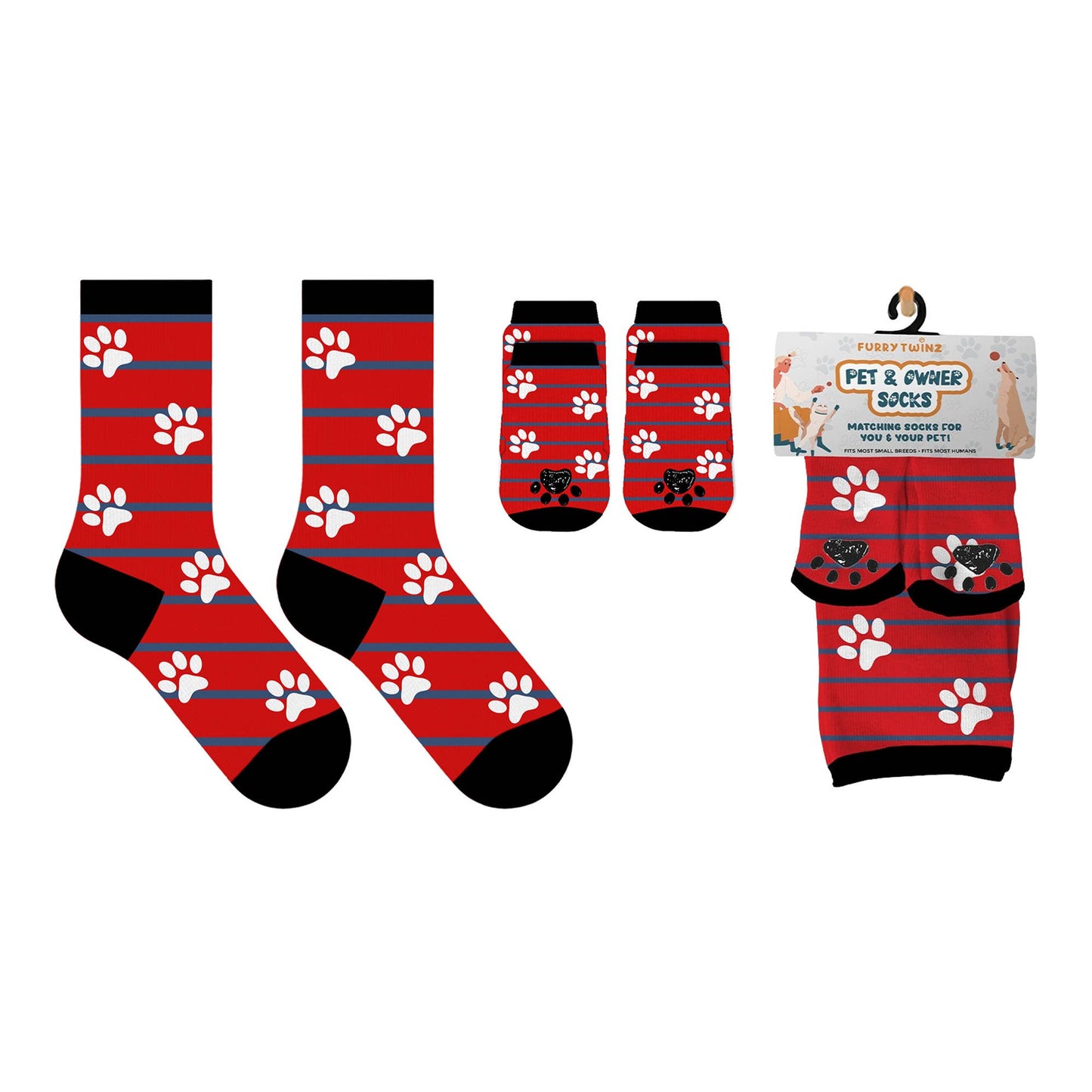 Matching Pet & Human Fun Socks - Pawmerica