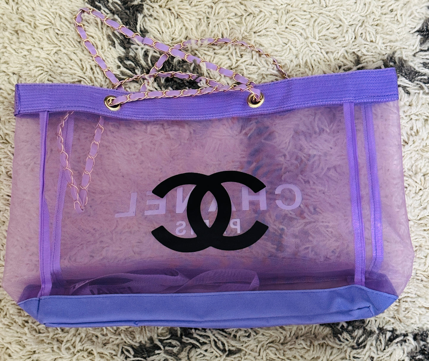 Designer Inspired Mesh Tote Bags