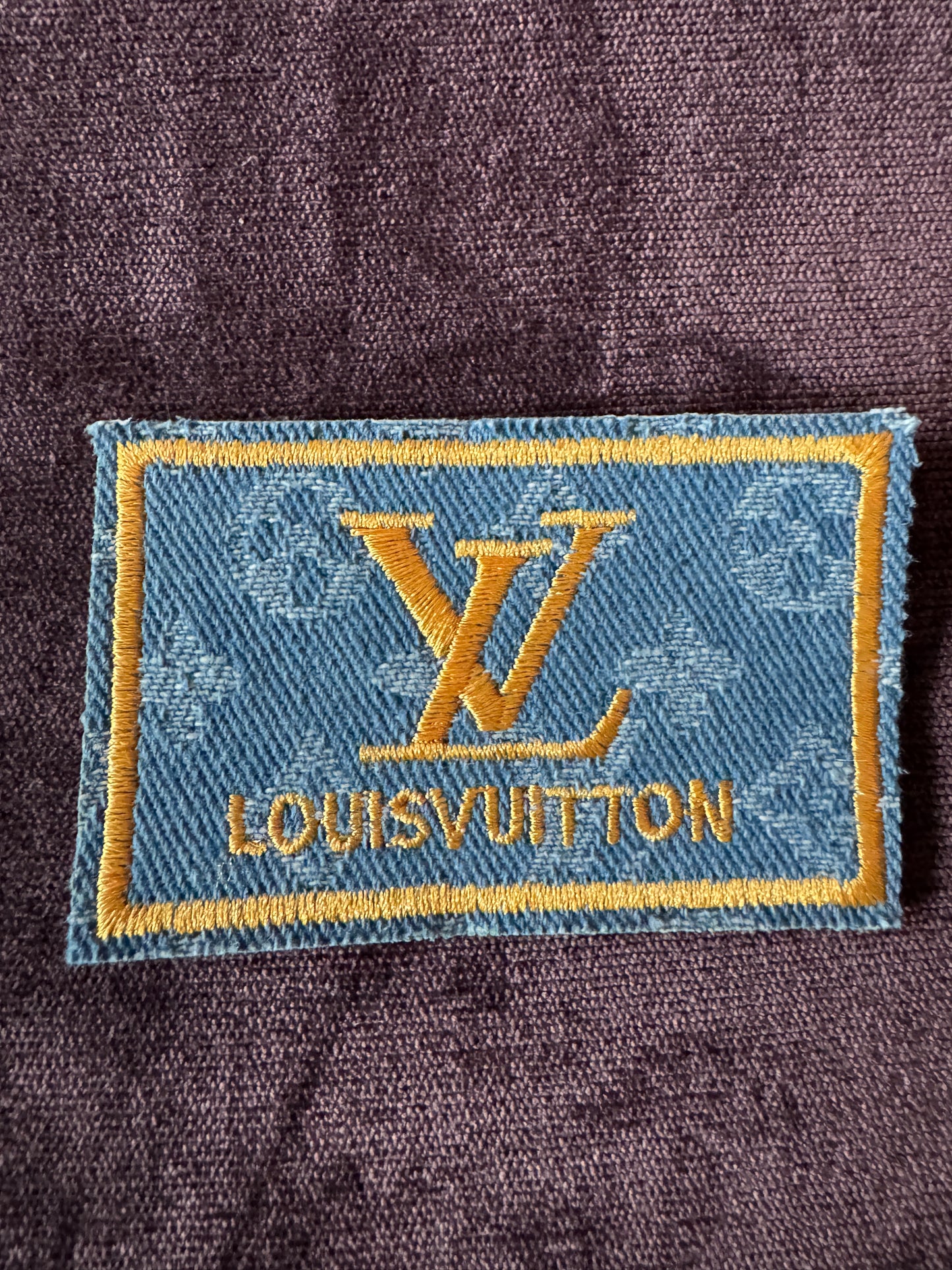 LV inspired embroidery patches in various styles