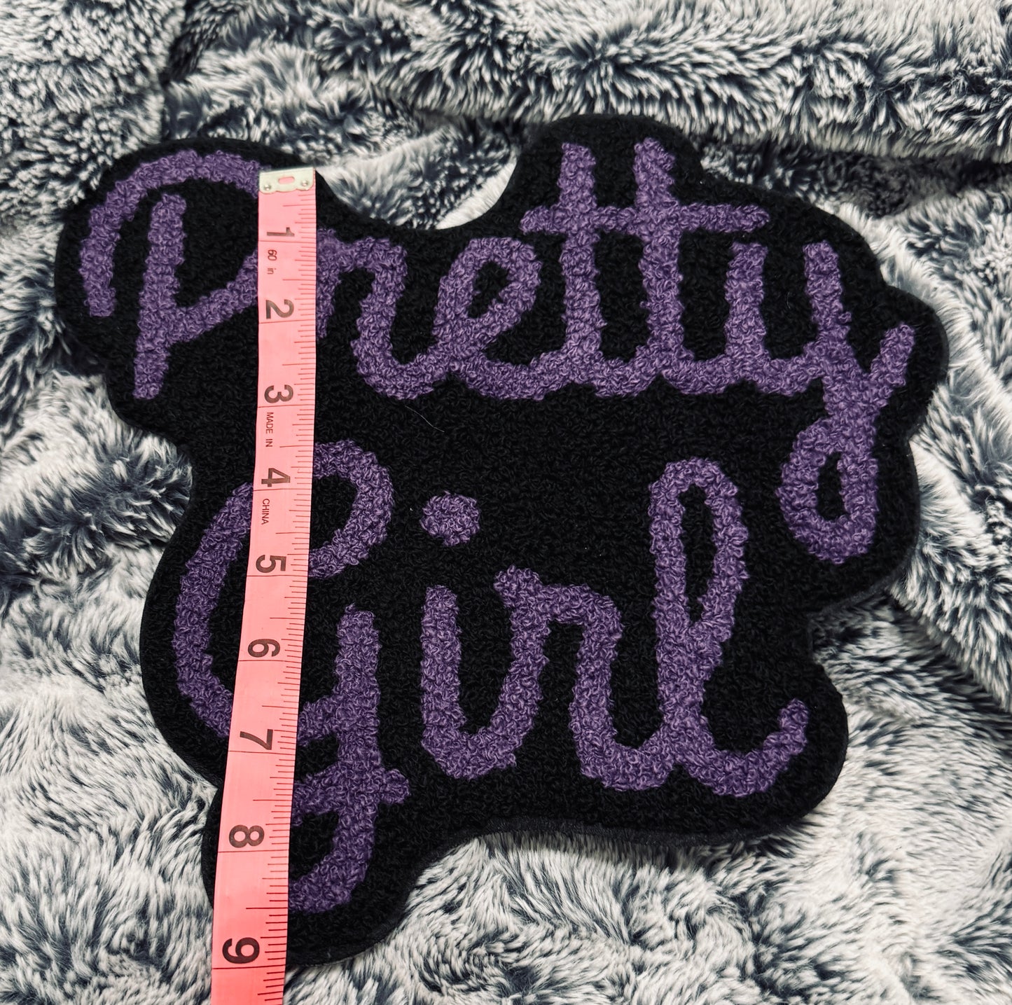 Pretty Girl Chenille Patch in various colors