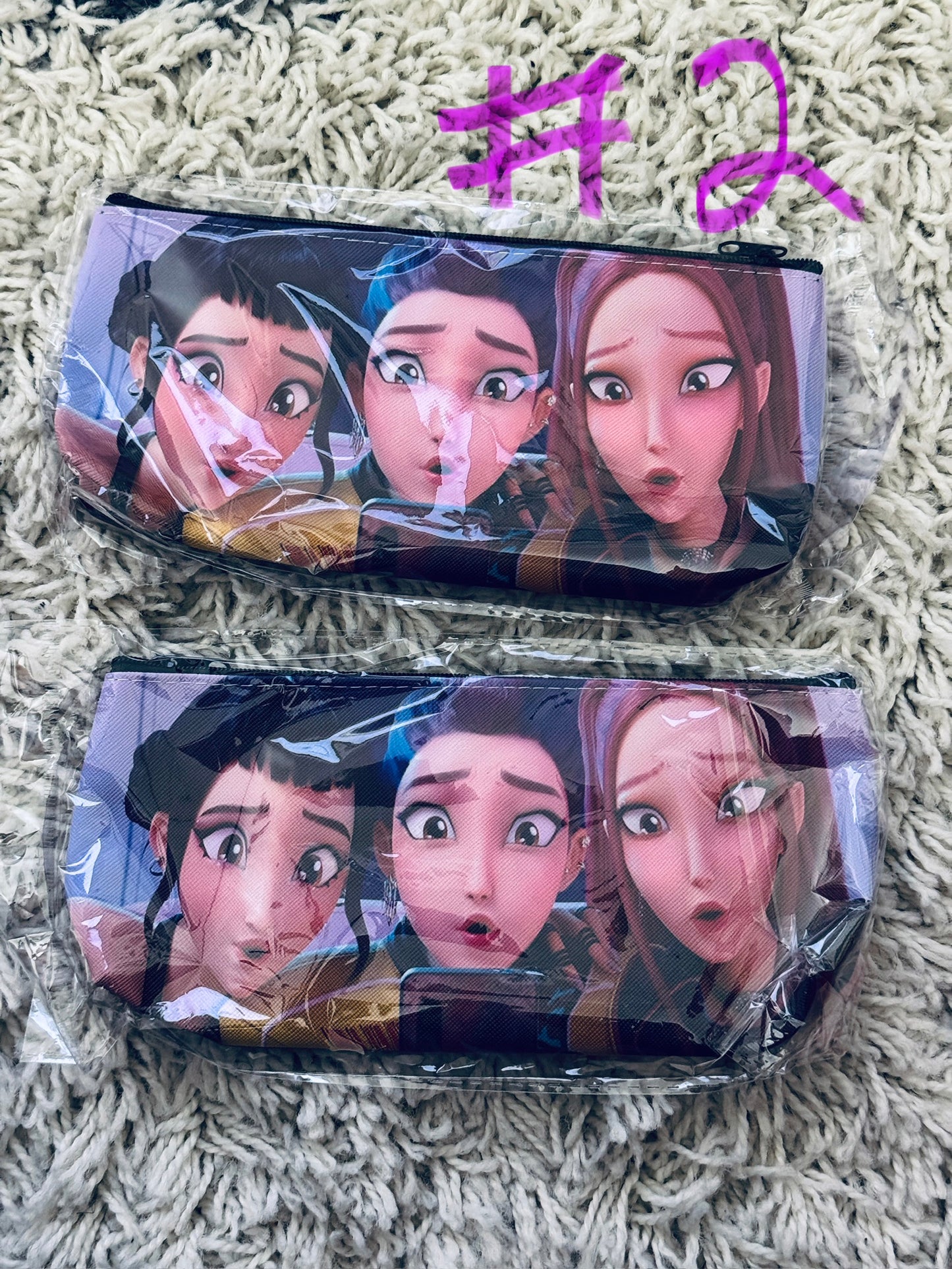 Demon Hunter Inspired Pencil or cosmetic bag, cosplay