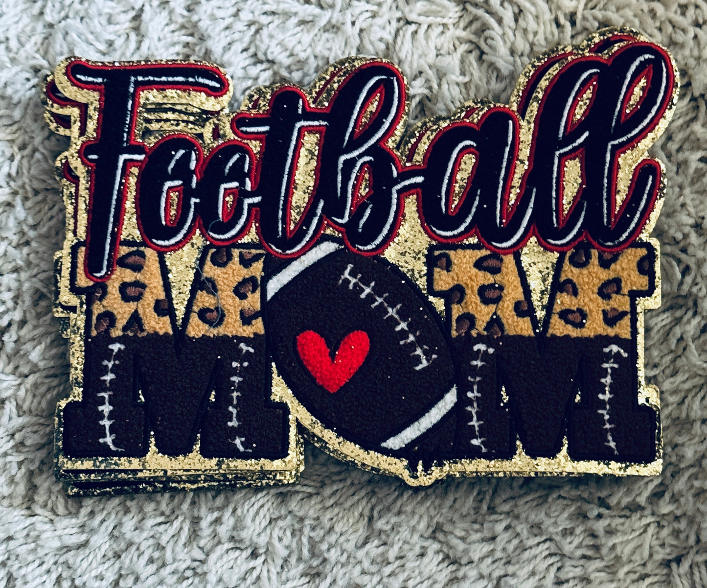 Football Mom Chenille patch