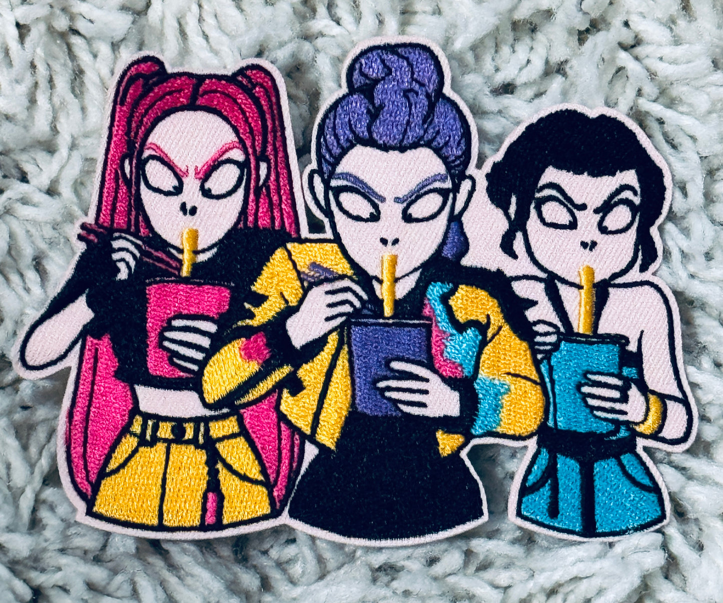 Enter the hunt -The Blood Moon Vanguard Pack, Demon slayer embroidered patch, Gothic Warrior Bundle, Huntrix , Demon Slayer