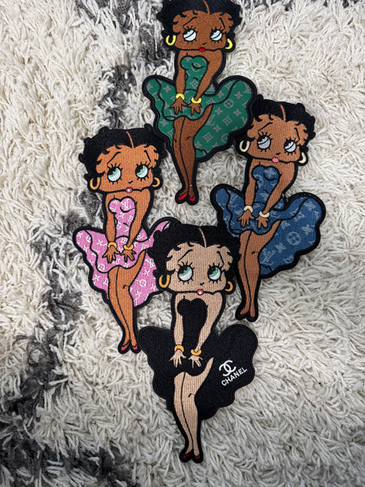 Betty Boop Inspired embroidery patches