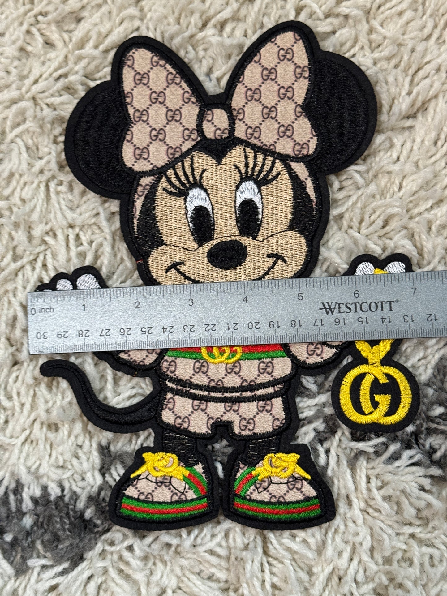 Baby Minnie Inspired faux Gucci leather