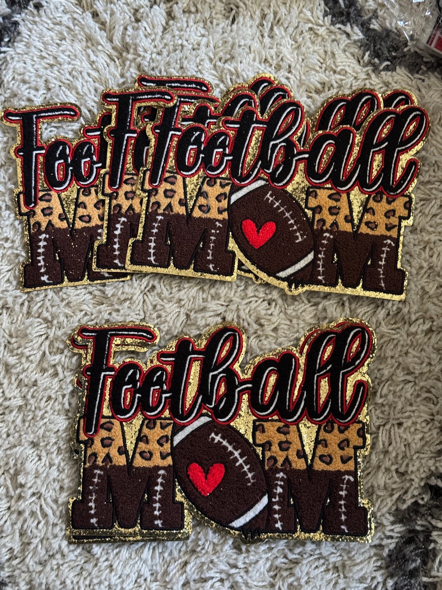 Football Mom Chenille patch