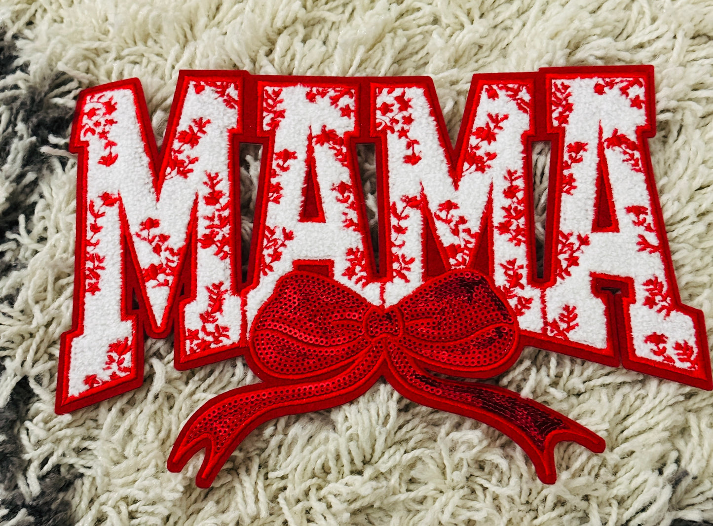 MAMA Chenille embroidery Patch