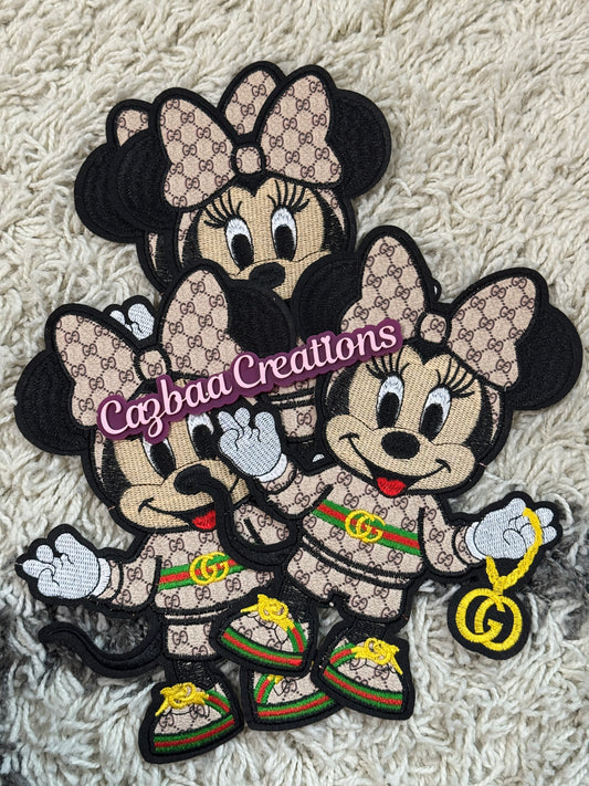Baby Minnie Inspired faux Gucci leather