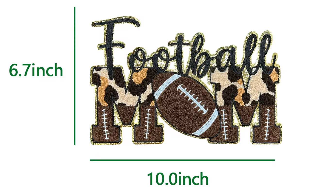 Football Mom Chenille patch