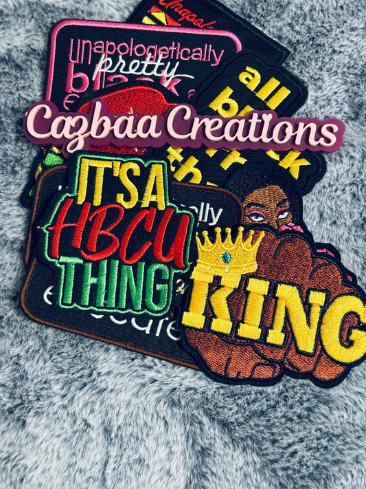 HBCU Royalty Patch Pack — Bold, Proud & Unapologetic, college fashion