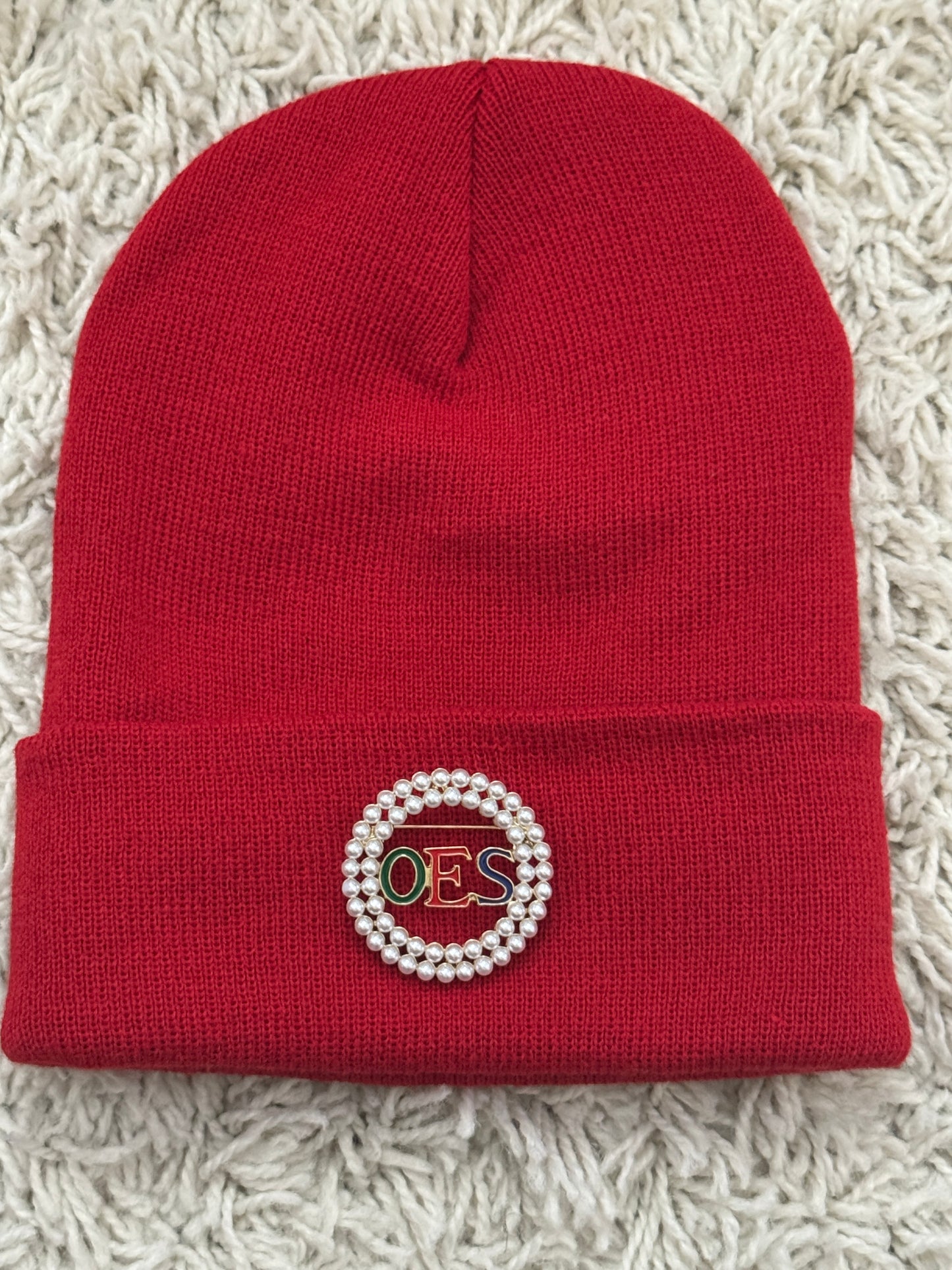 OES: Pearl Broach with OES insignia