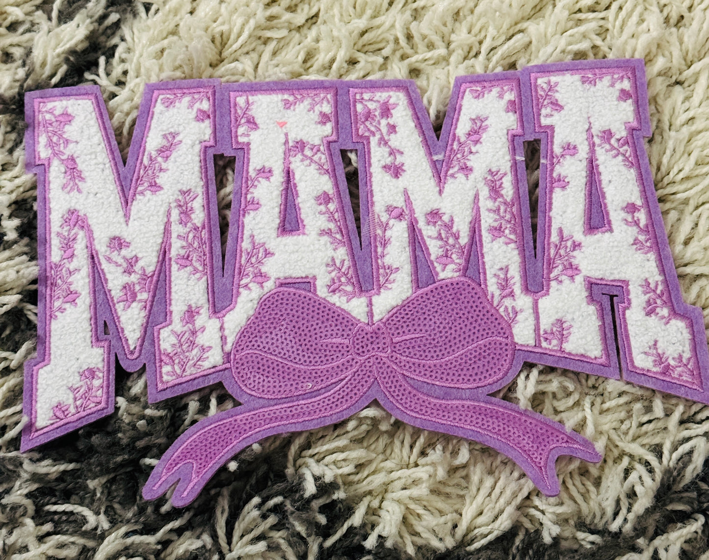 MAMA Chenille embroidery Patch