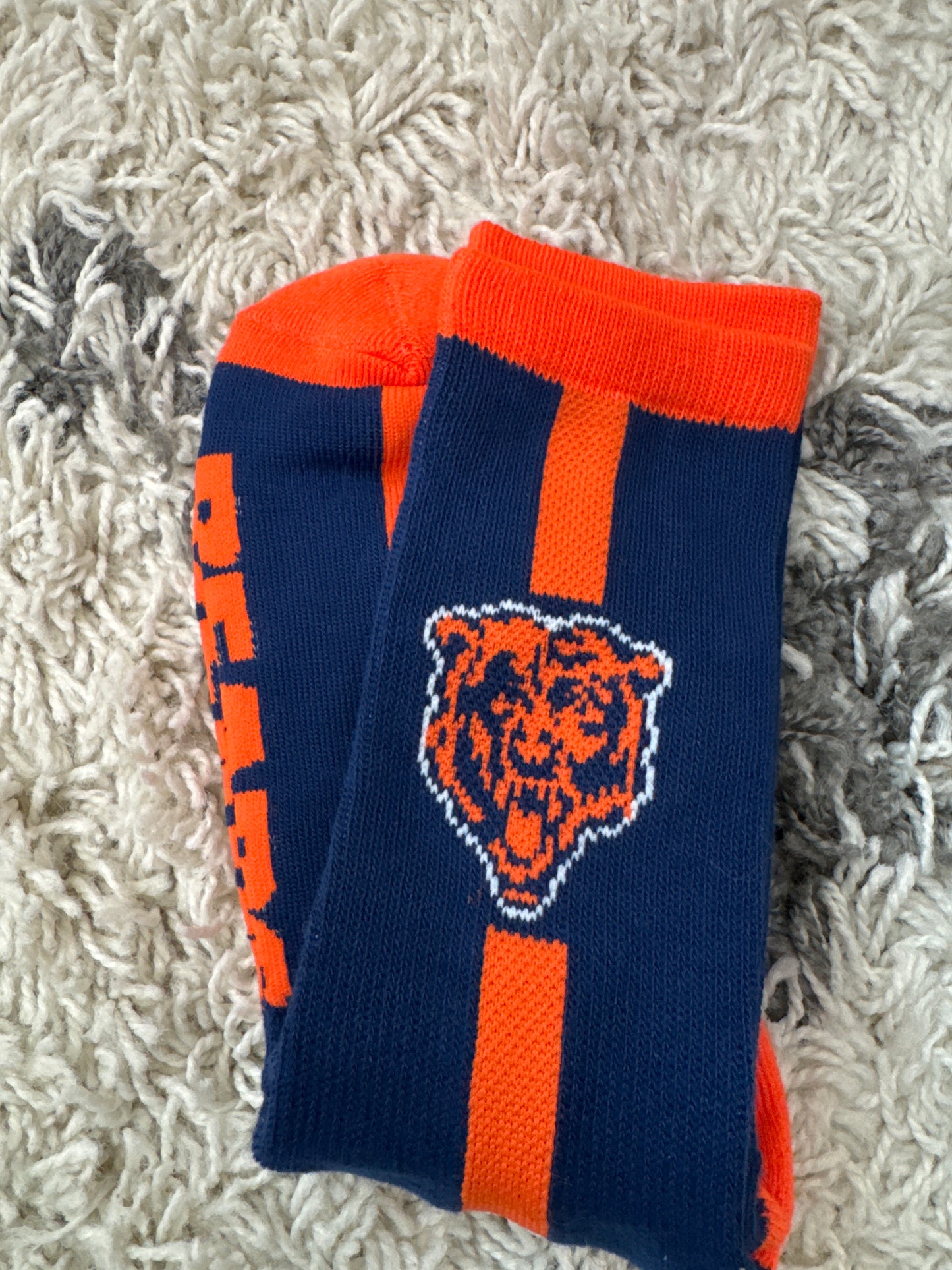 Football inspired socks - Chicago