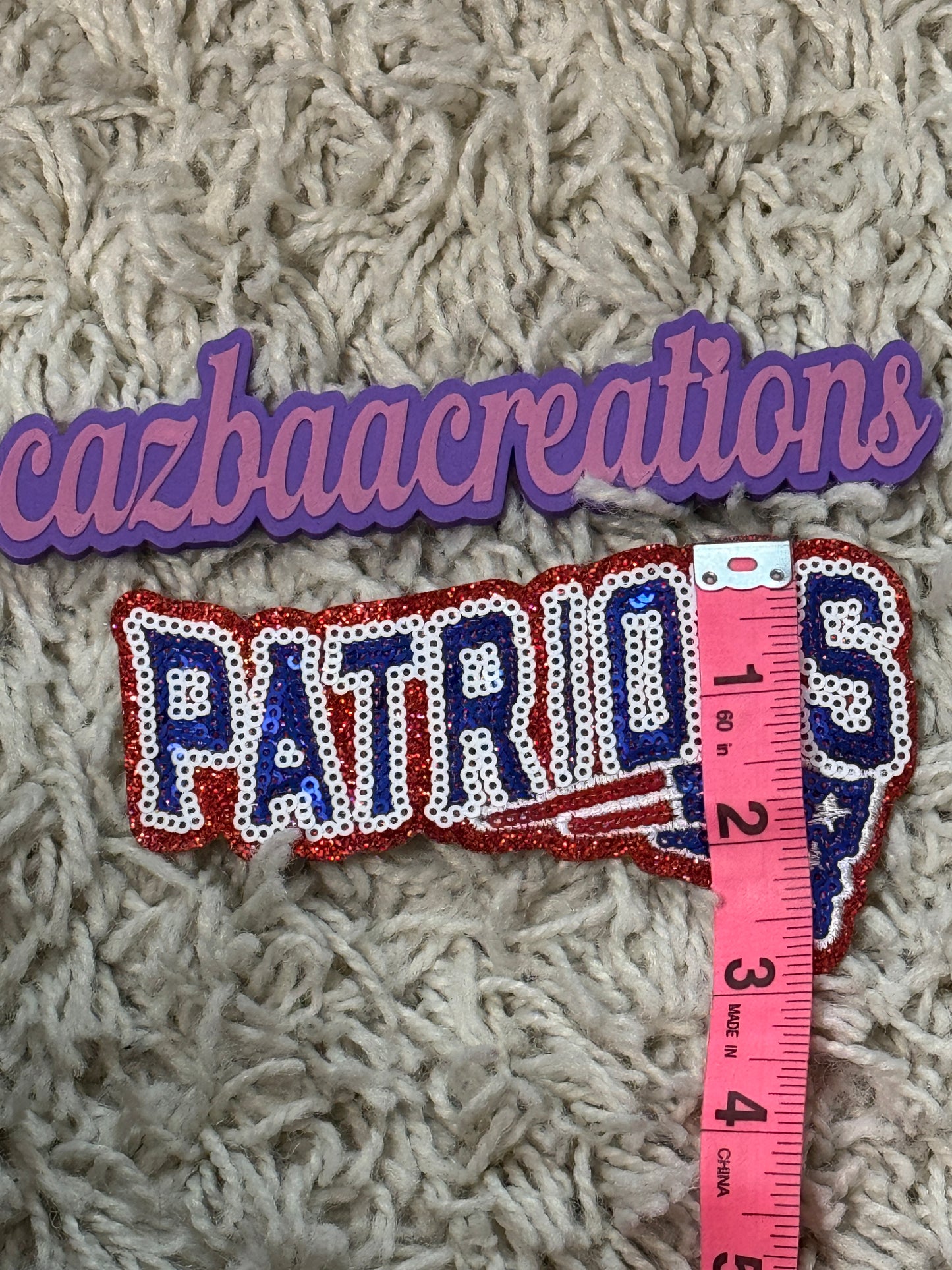 New England Patriots Sequins patch