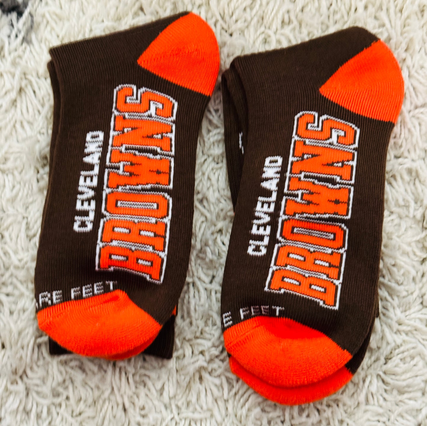 Football inspired socks - Cleveland Browns