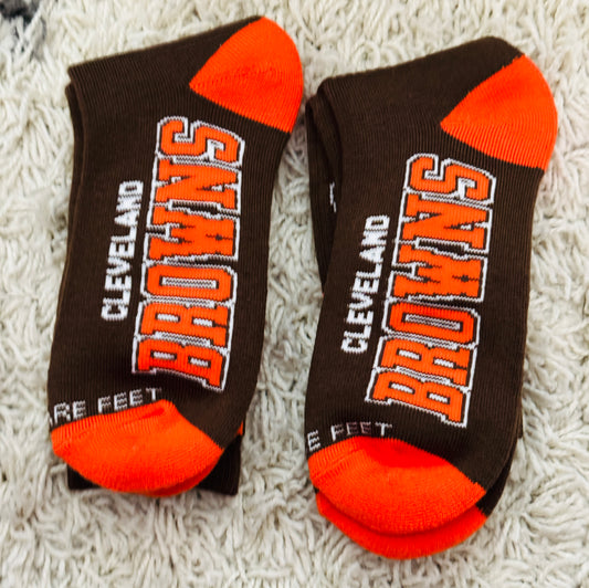 Football inspired socks - Cleveland Browns