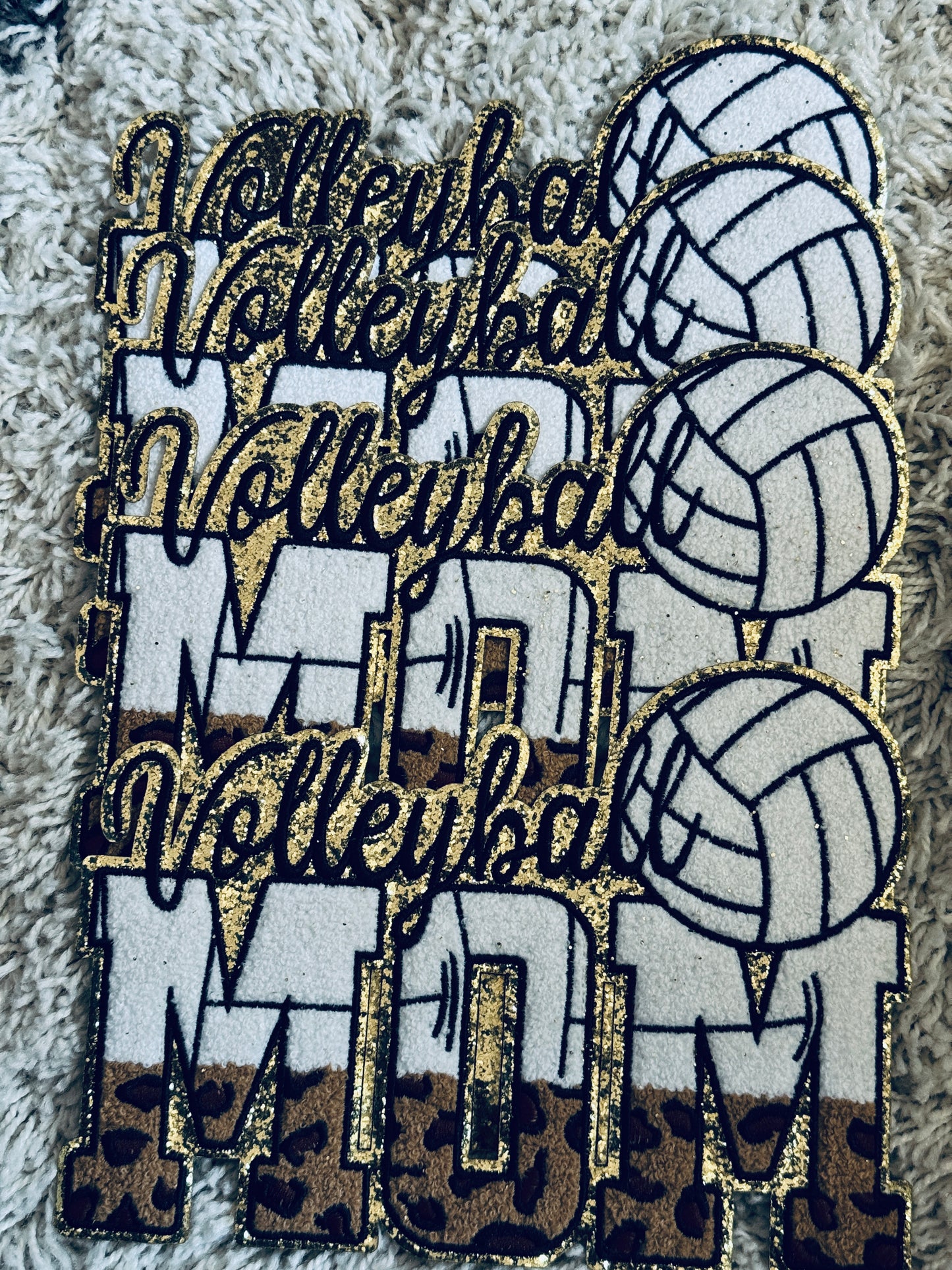 Volleyball Mom Chenille patch