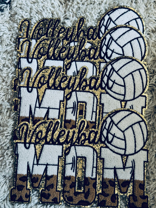 Volleyball Mom Chenille patch