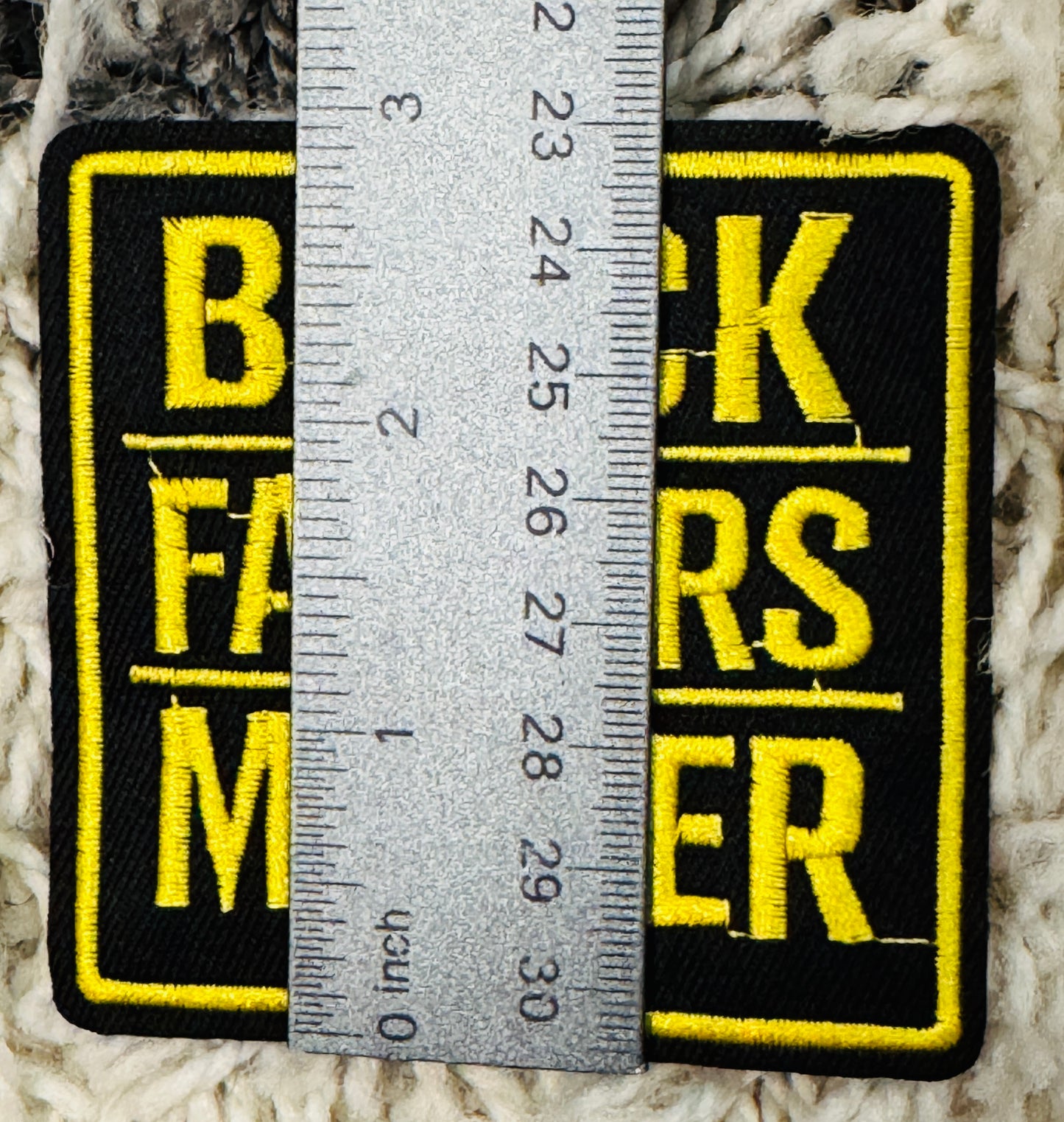 Black Fathers Matter embroidery patch