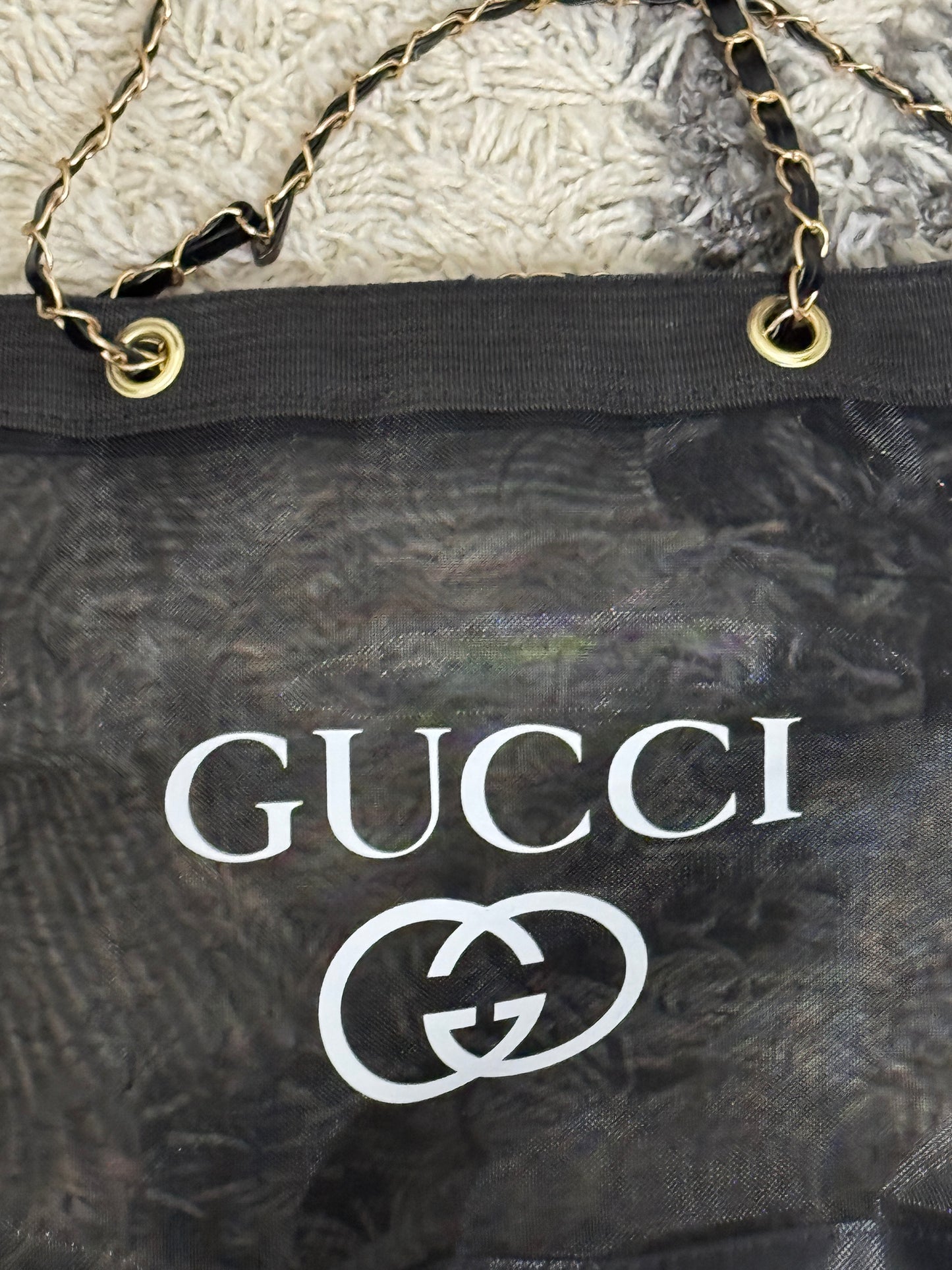 Designer Inspired Mesh Tote Bags