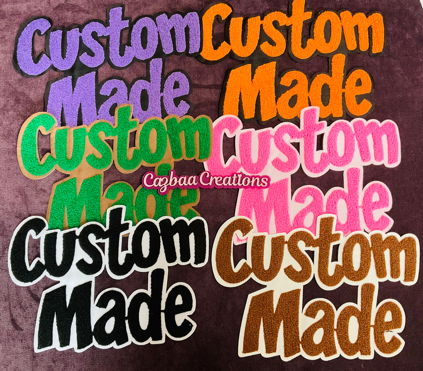 Custom Made Chenille Large Embroidery Patch,