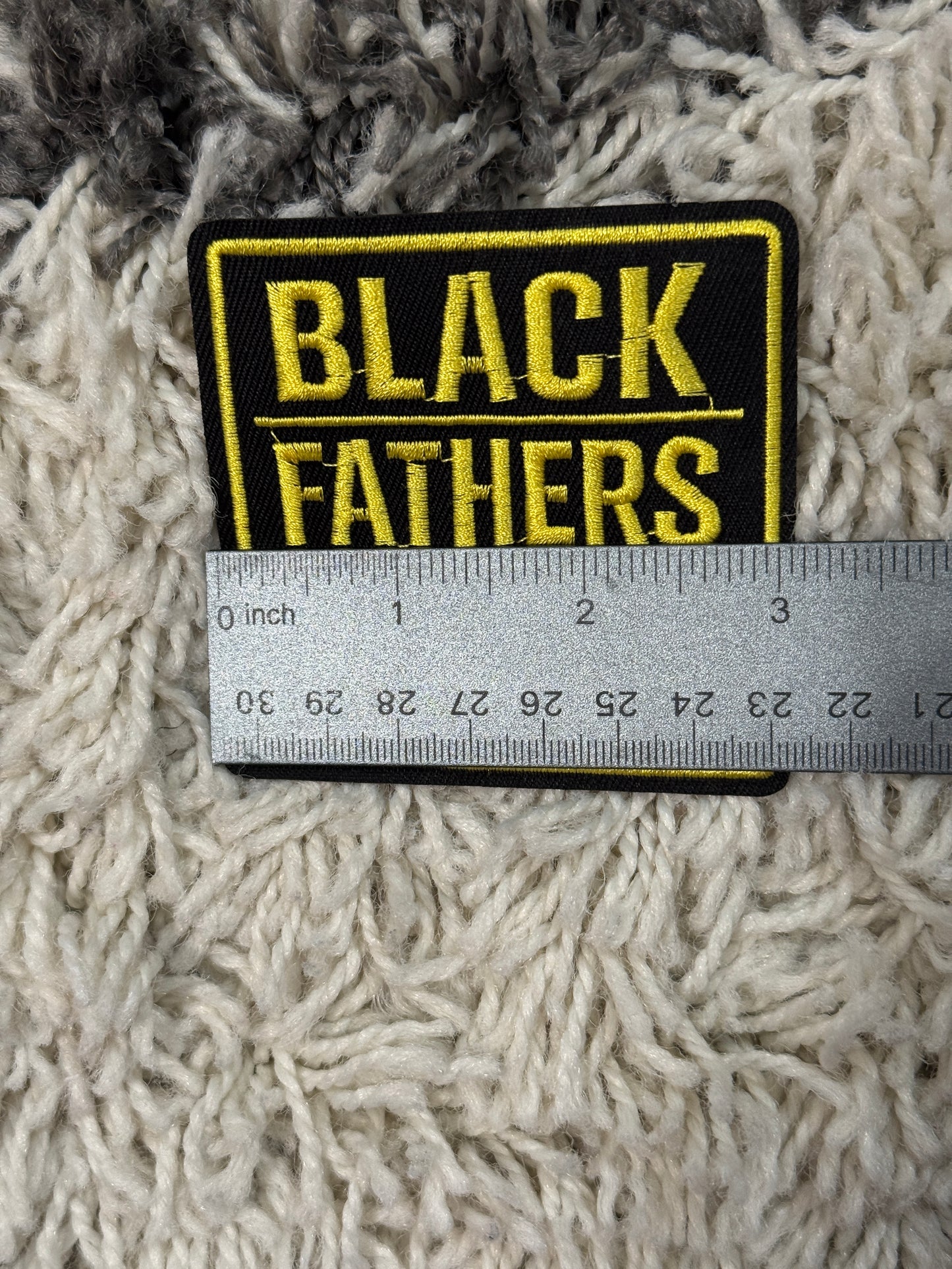 Black Fathers Matter embroidery patch