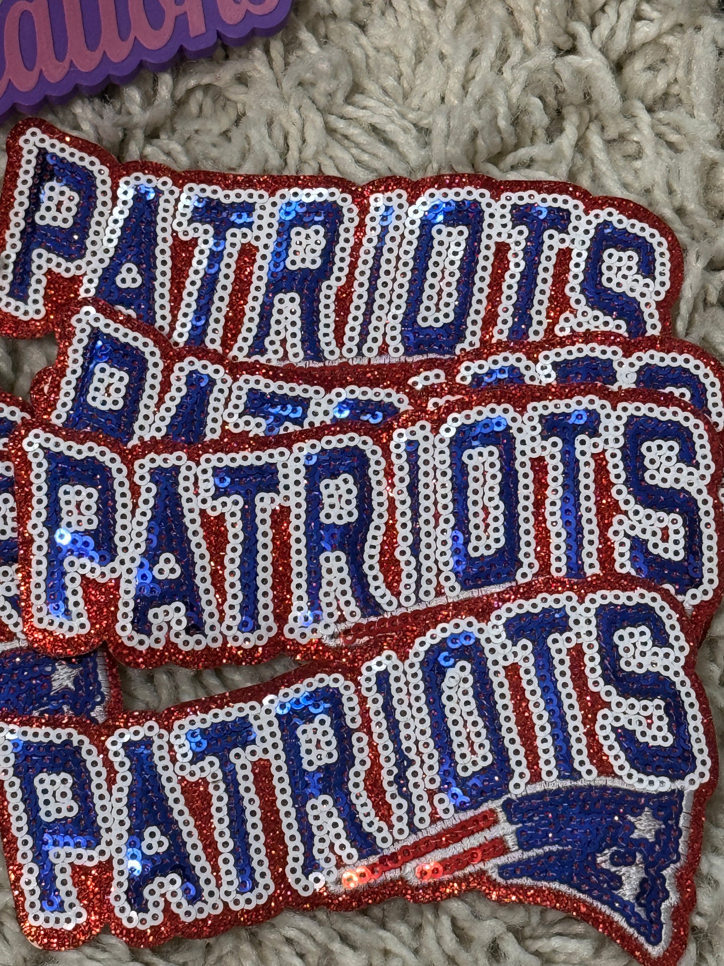 New England Patriots Sequins patch