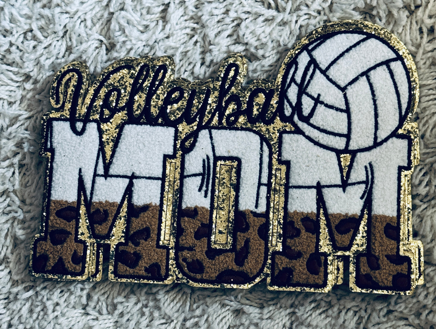 Volleyball Mom Chenille patch