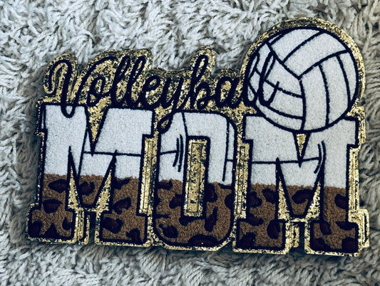 Volleyball Mom Chenille patch