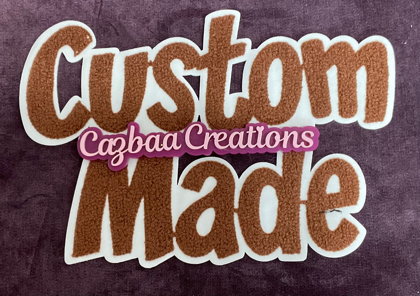 Custom Made Chenille Large Embroidery Patch,