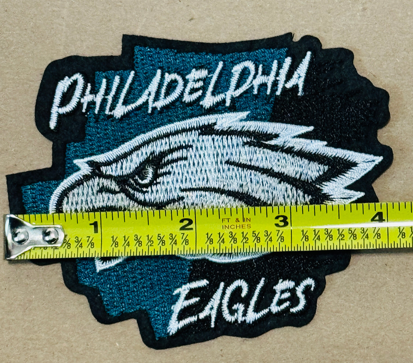 Eagles head embroidery patch, Philly, team sports