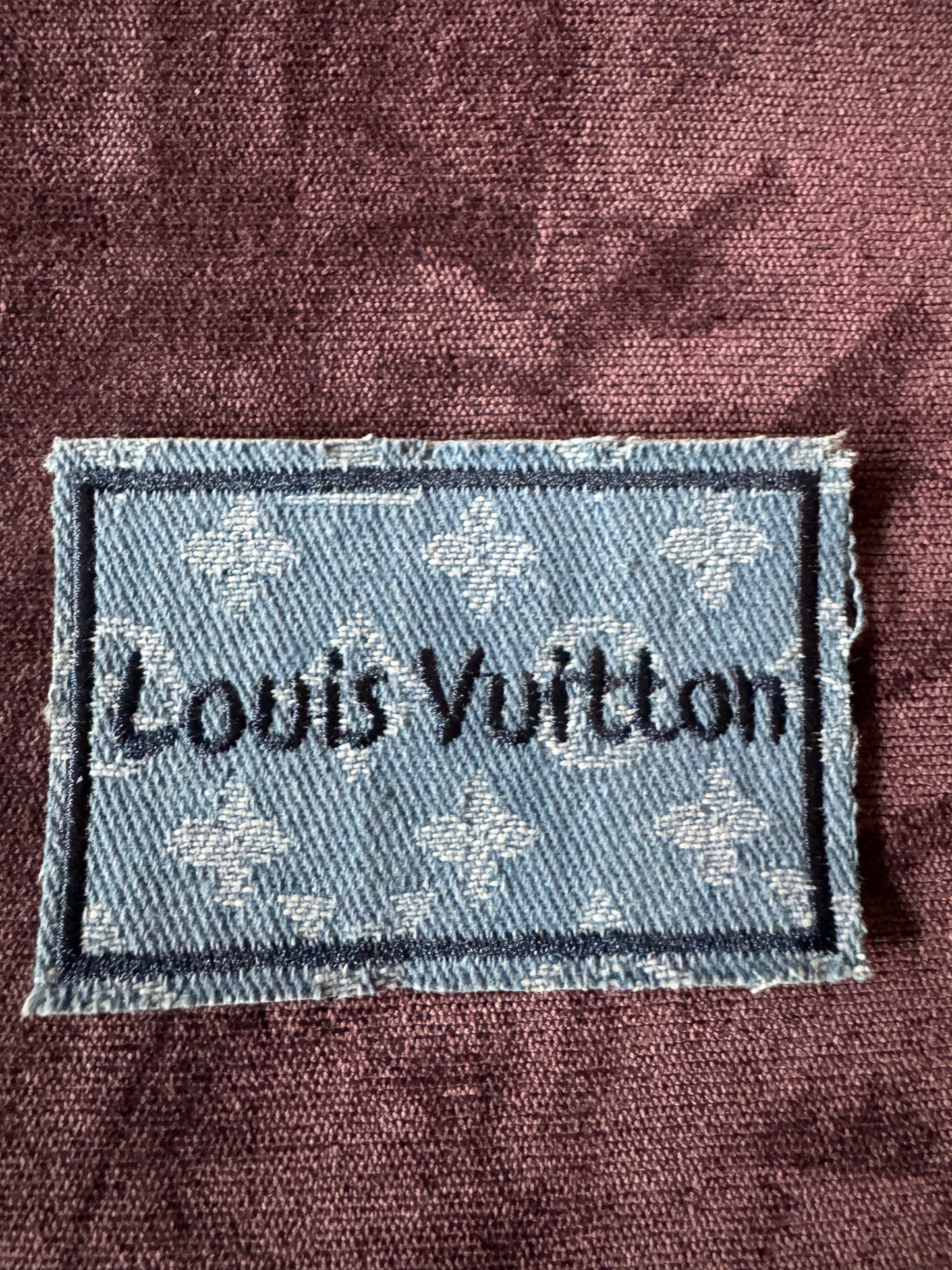 LV inspired embroidery patches in various styles