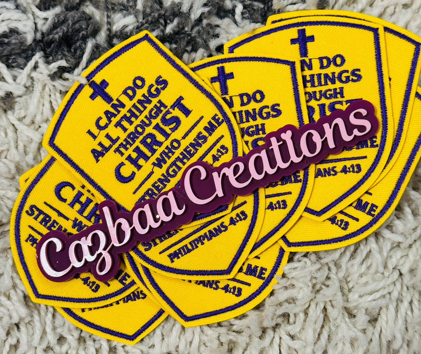 I can do all things embroidery patch