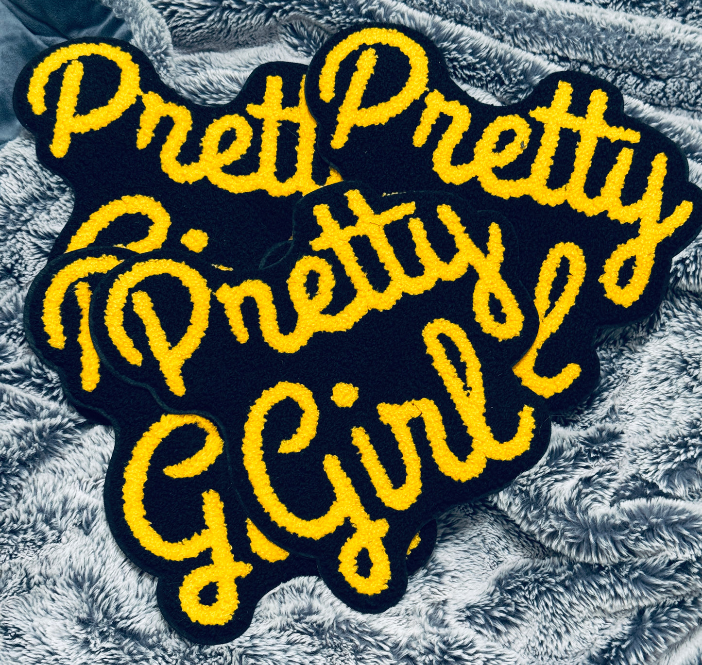 Pretty Girl Chenille Patch in various colors
