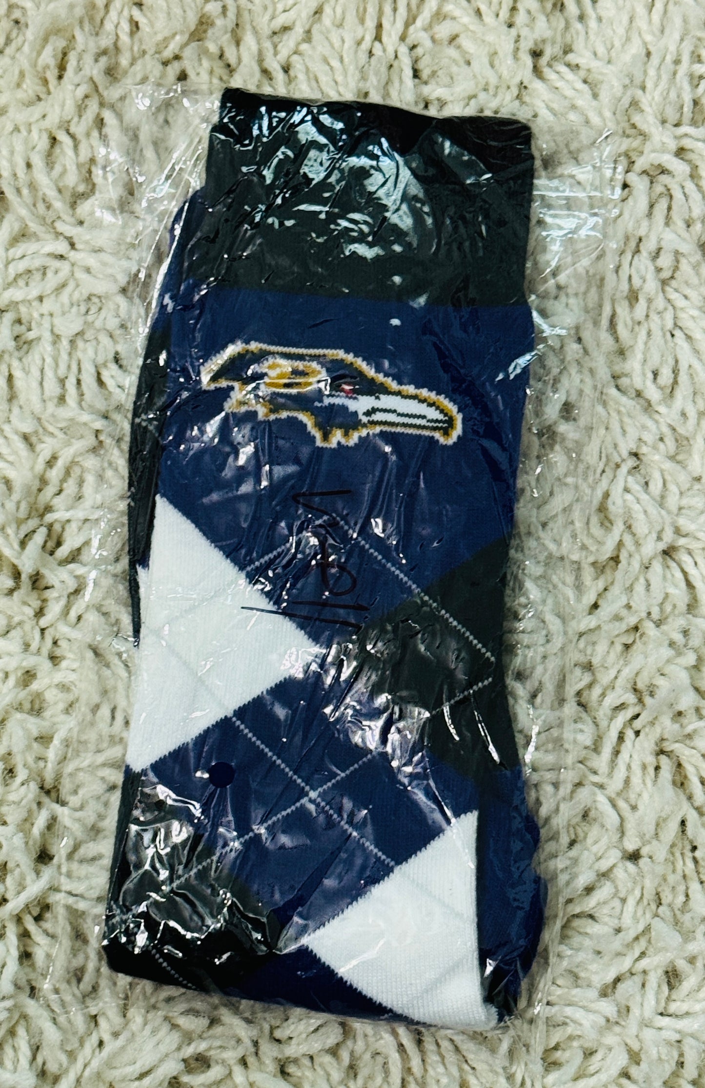 Football inspired socks - Baltimore Ravens Argyle Style
