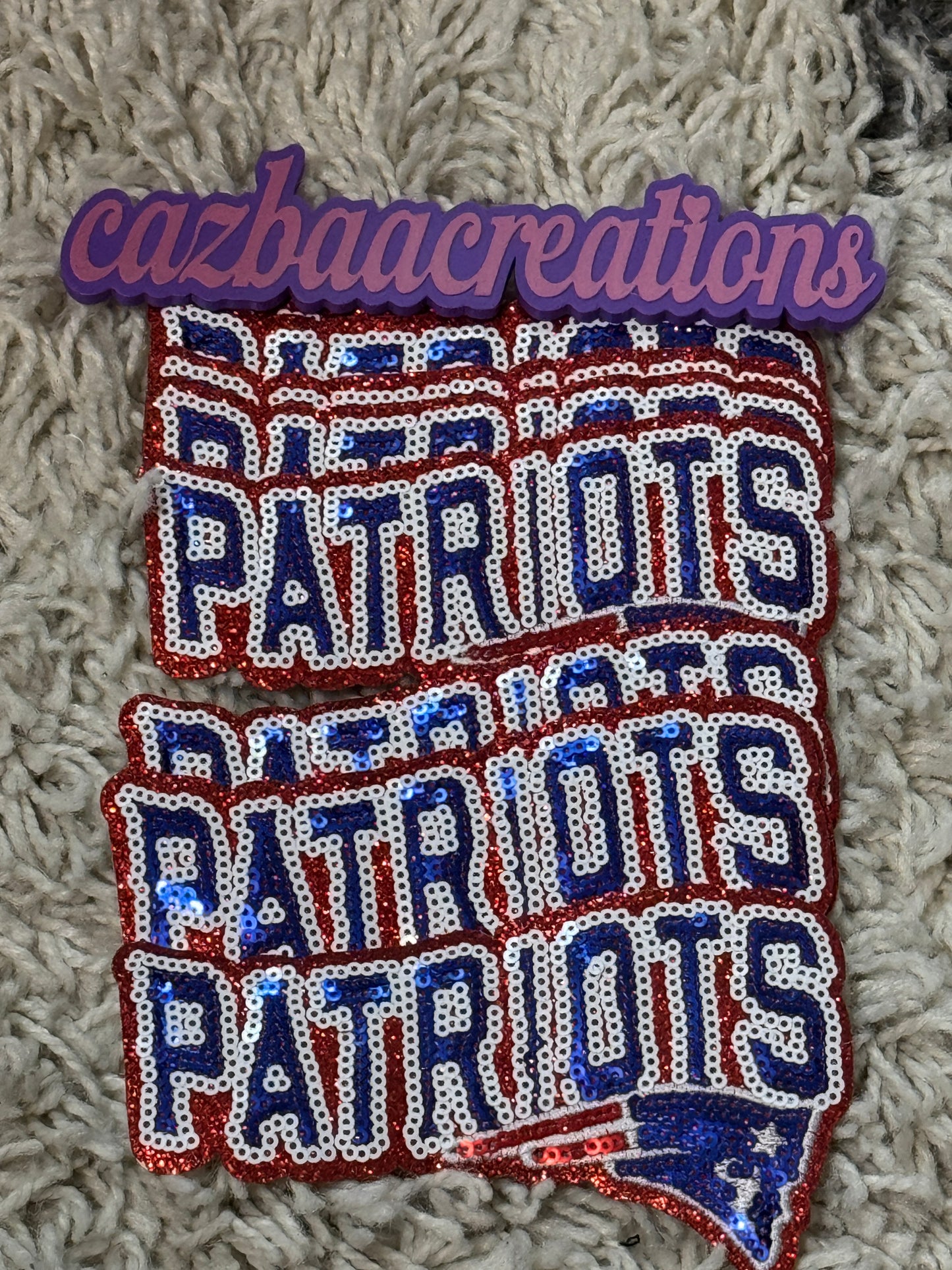 New England Patriots Sequins patch