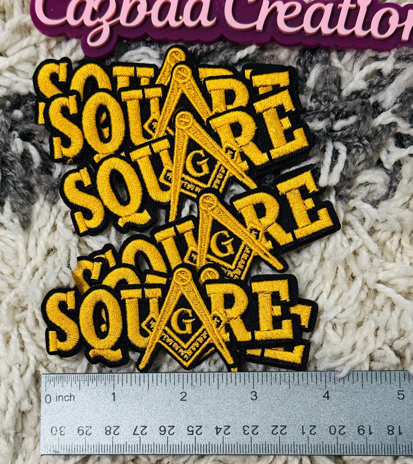 Masonic Square and Compass embroidery patch,chenille patch
