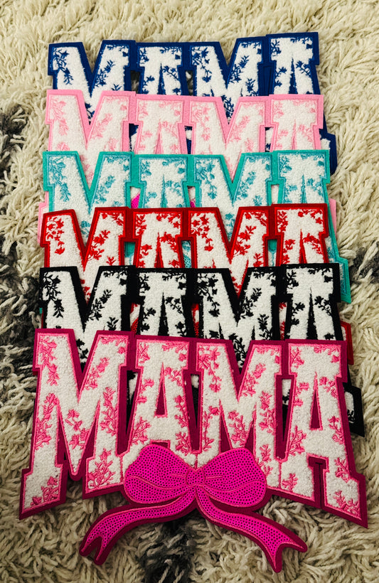 MAMA Chenille embroidery Patch